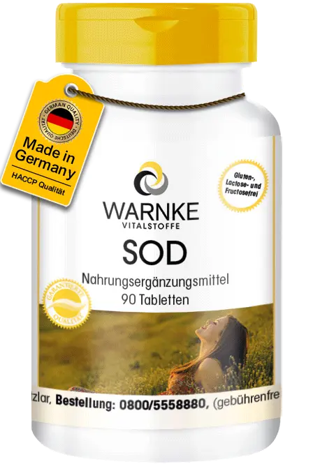 SOD 2000 F.I.P. - 90 Tabletten - Superoxid-Dismutase | Warnke Vitalstoffe SOD 2000 F.I.P. - 90 Tabletten - Superoxid-Dismutase | Warnke Vitalstoffe