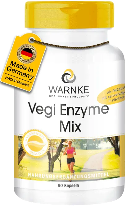 Vegi Enzyme Mix - 90 Kapseln - Verdauungsenzyme Mix - mit Bromelain, Papain, Amylase uvm. - Vegan | Warnke Vitalstoffe Vegi Enzyme Mix - 90 Kapseln - Verdauungsenzyme Mix - mit Bromelain, Papain, Amylase uvm. - Vegan | Warnke Vitalstoffe