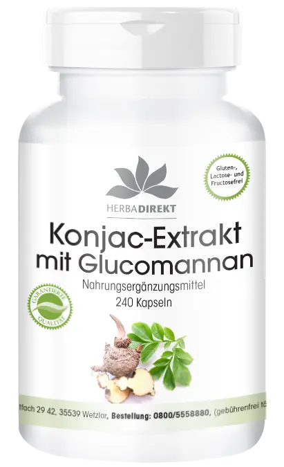 Extracto de raíz de Konjac con un 95% de glucomanano