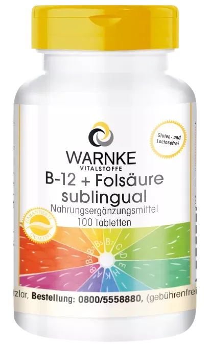 B-12 + Folsäure sublingual mit Acerola