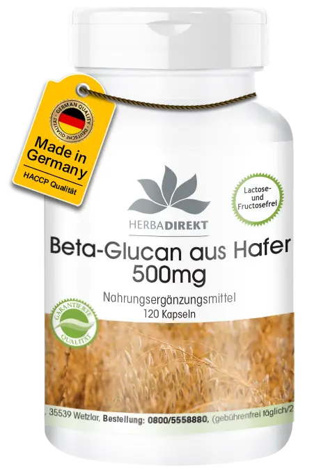 Beta-Glucan aus Hafer 500mg