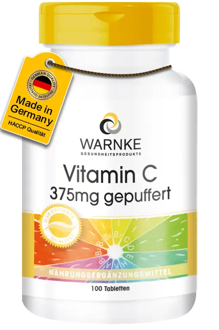 Vitamin C 375mg gepuffert - Sale - MHD - 03/25
