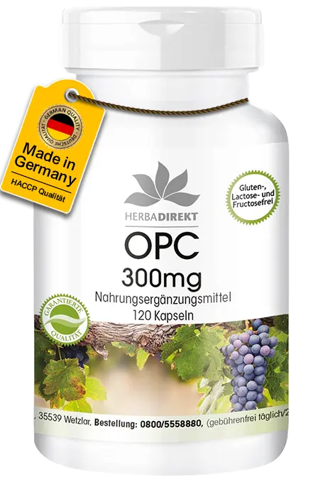 Extrait de pépins de raisin 300mg OPC Extrait de pépins de raisin 300mg OPC