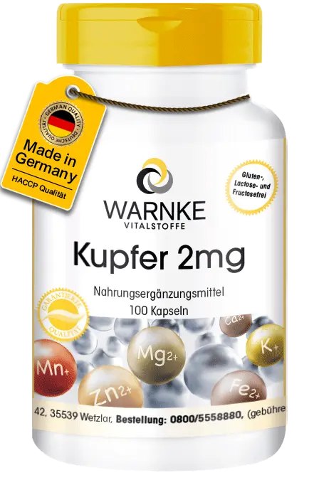 Copper 2mg from copper bisglycinate Copper 2mg from copper bisglycinate