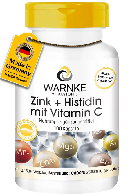 Zinco + Istidina + Vitamina C Zinco + Istidina + Vitamina C