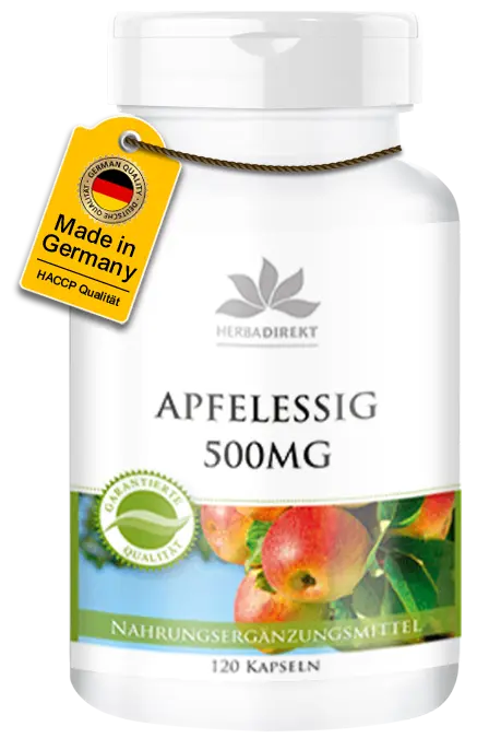 Apfelessig 500mg - 120 Kapseln - Hochdosiert & Vegan | Warnke Vitalstoffe Apfelessig 500mg - 120 Kapseln - Hochdosiert & Vegan | Warnke Vitalstoffe