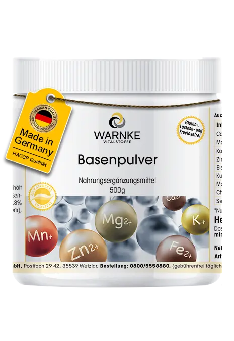 Basenpulver 500g - mit Calcium, Magnesium, Zink, Eisen uvm. - für Musklen, Knochen uvm. | Warnke Vitalstoffe Basenpulver 500g - mit Calcium, Magnesium, Zink, Eisen uvm. - für Musklen, Knochen uvm. | Warnke Vitalstoffe