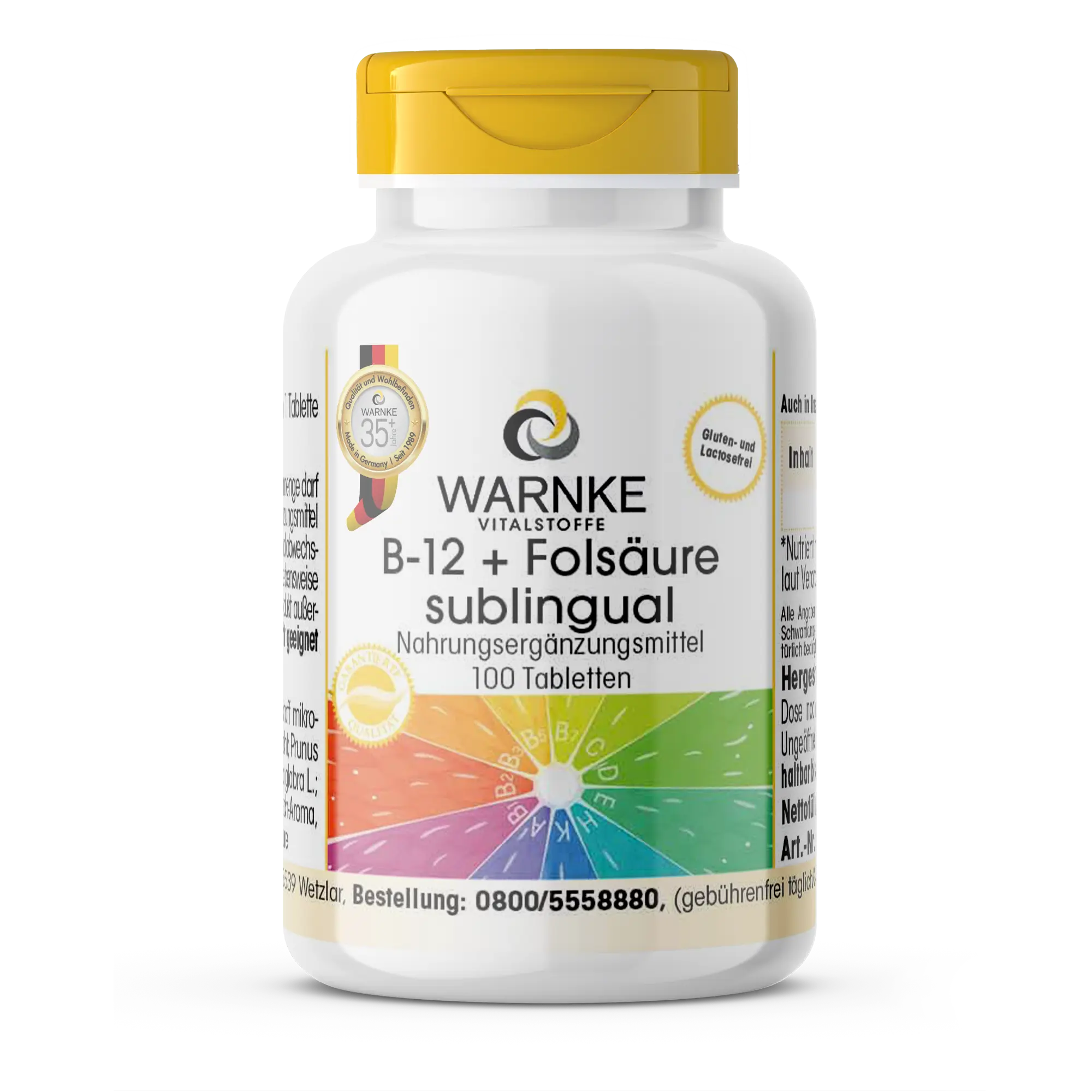 B-12 + acide folique sublingual avec acérola