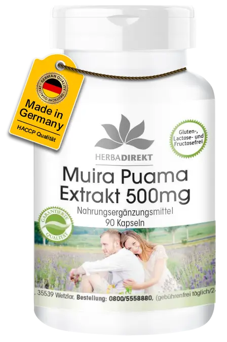 Muira Puama Extrakt 500mg - 90 Kapseln - Hochdosiert & Vegan | Warnke Vitalstoffe Muira Puama Extrakt 500mg - 90 Kapseln - Hochdosiert & Vegan | Warnke Vitalstoffe
