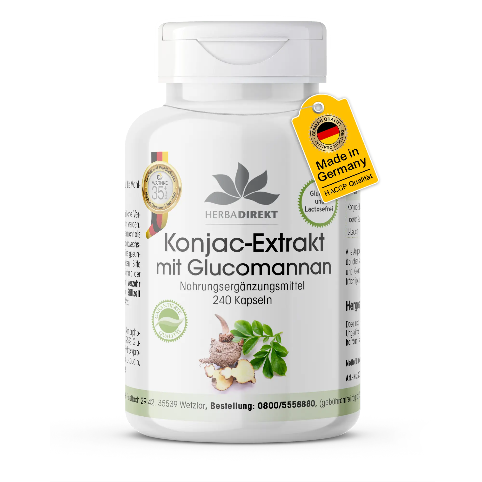 Estratto di radice Konjac con il 95% di glucomannano