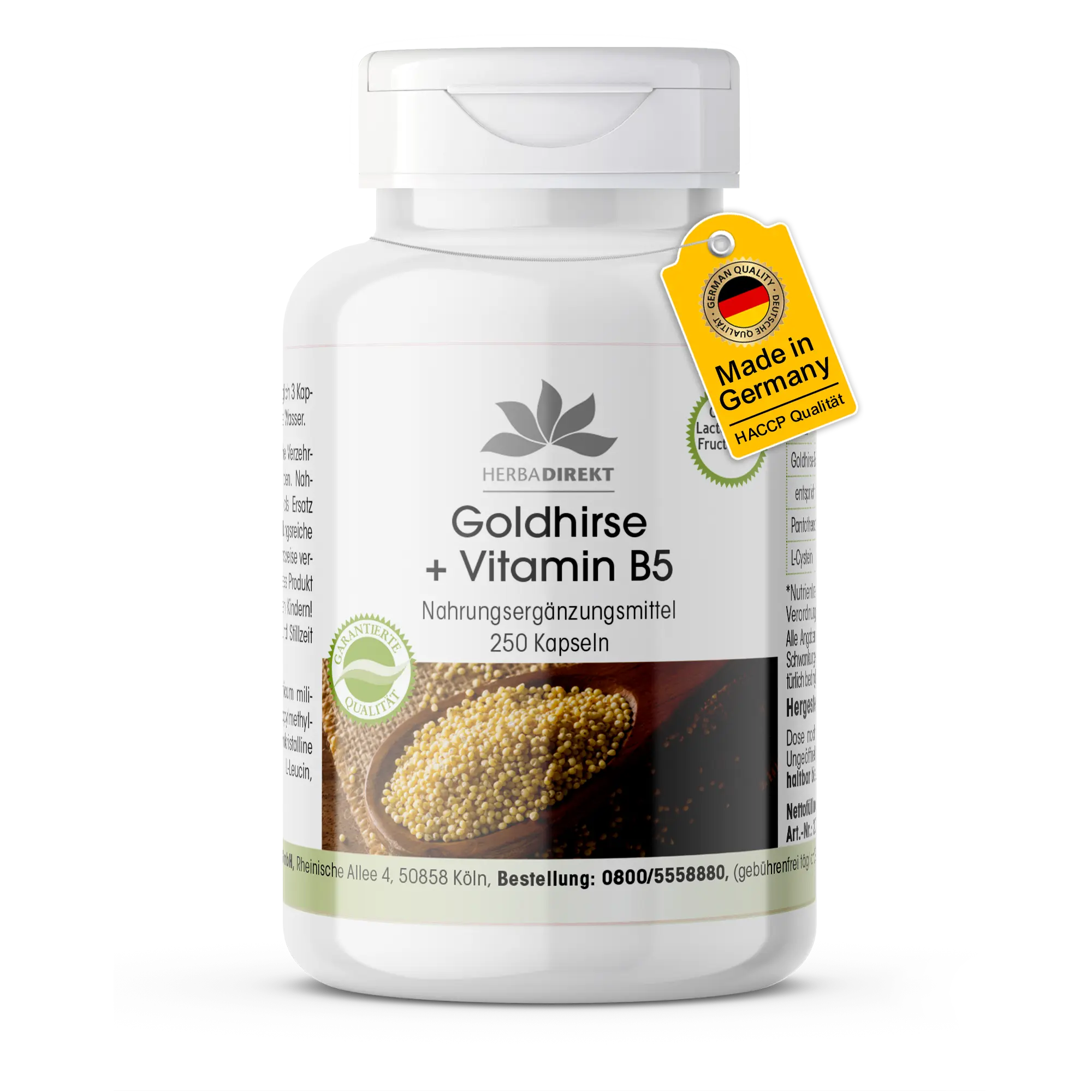 Mijo dorado + Vitamina B5 + L-Cisteína