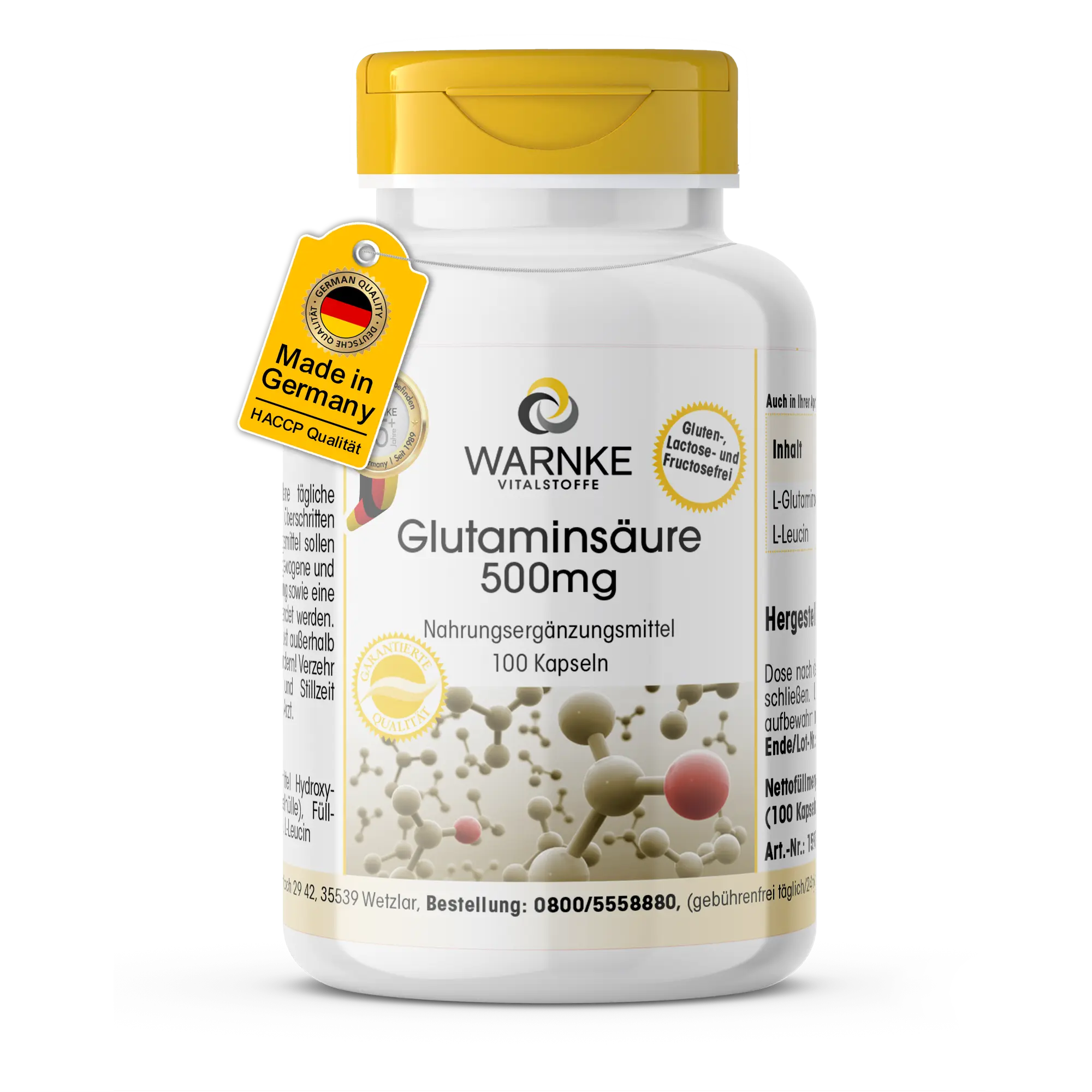 Acide glutamique 500mg