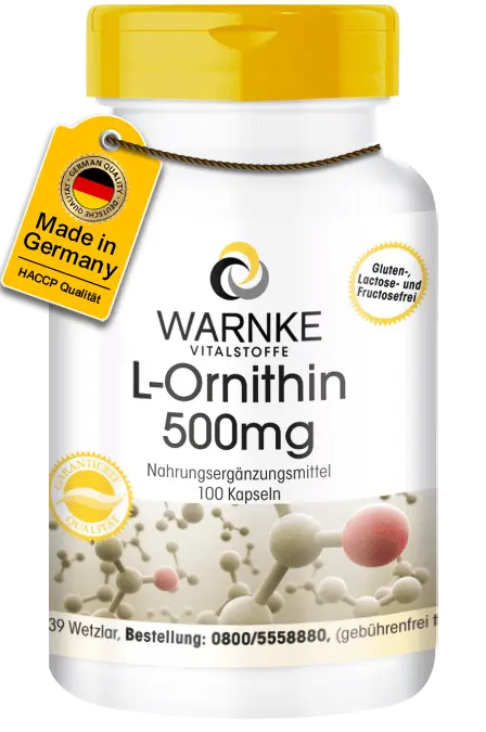 L-Ornithin 500mg - 100 Kapseln - Aminosäure - Vegan | Warnke Vitalstoffe L-Ornithin 500mg - 100 Kapseln - Aminosäure - Vegan | Warnke Vitalstoffe