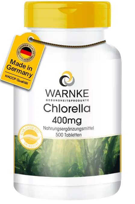 Chlorella 400mg - 500 Tabletten - mit Vitamin B12 - für Energie, Immunsystem uvm. | Warnke Vitalstoffe Chlorella 400mg - 500 Tabletten - mit Vitamin B12 - für Energie, Immunsystem uvm. | Warnke Vitalstoffe