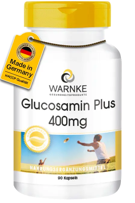 Glucosamin Plus 400mg - 90 Kapseln - Hochdosiert | Warnke Vitalstoffe Glucosamin Plus 400mg - 90 Kapseln - Hochdosiert | Warnke Vitalstoffe