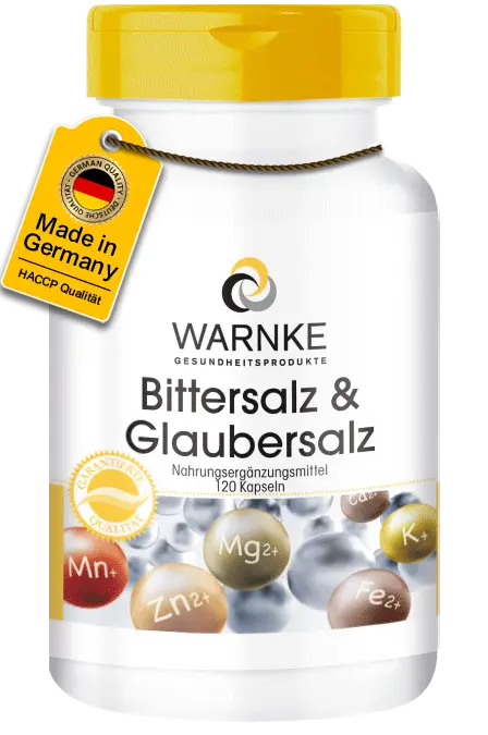 Bittersalz & Glaubersalz - 120 Kapseln | Warnke Vitalstoffe Bittersalz & Glaubersalz - 120 Kapseln | Warnke Vitalstoffe