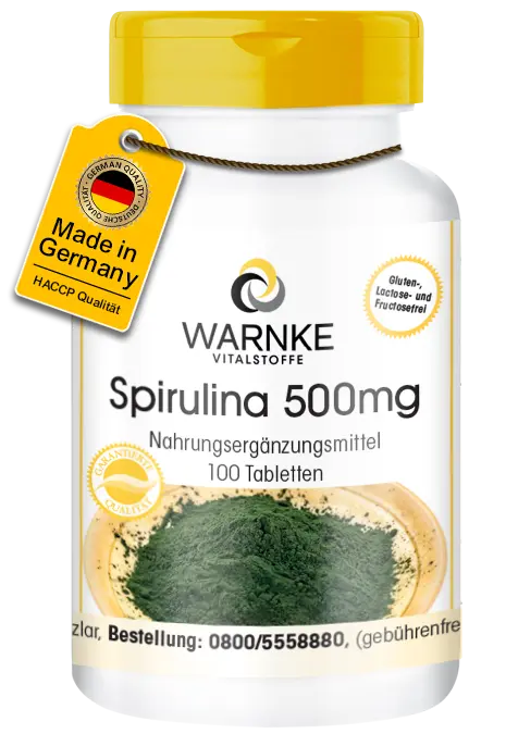 Spirulina - 100 Tabletten - Spirulina Platensis - Vegan | Warnke Vitalstoffe Spirulina - 100 Tabletten - Spirulina Platensis - Vegan | Warnke Vitalstoffe