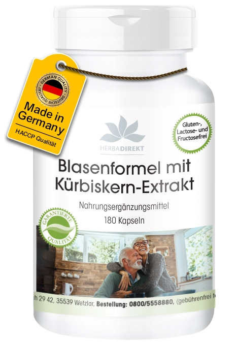 Blasenformel mit Kürbiskern-Extrakt - 180 Kapseln - mit Vitamin E - für Zellschutz | Warnke Vitalstoffe Blasenformel mit Kürbiskern-Extrakt - 180 Kapseln - mit Vitamin E - für Zellschutz | Warnke Vitalstoffe