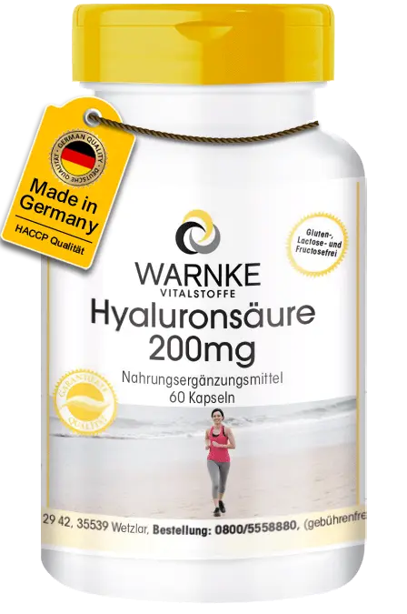 Hyaluronsäure 200mg - 60 Kapseln - Vegan | Warnke Vitalstoffe Hyaluronsäure 200mg - 60 Kapseln - Vegan | Warnke Vitalstoffe