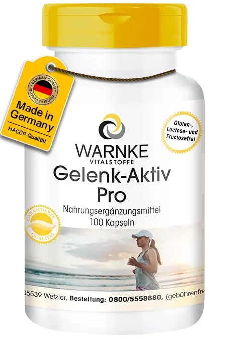 Gelenk-Aktiv Pro - 100 Kapseln - mit Glucosamin, Chondroitin, Hyaluronsäure uvm. | Warnke Vitalstoffe Gelenk-Aktiv Pro - 100 Kapseln - mit Glucosamin, Chondroitin, Hyaluronsäure uvm. | Warnke Vitalstoffe
