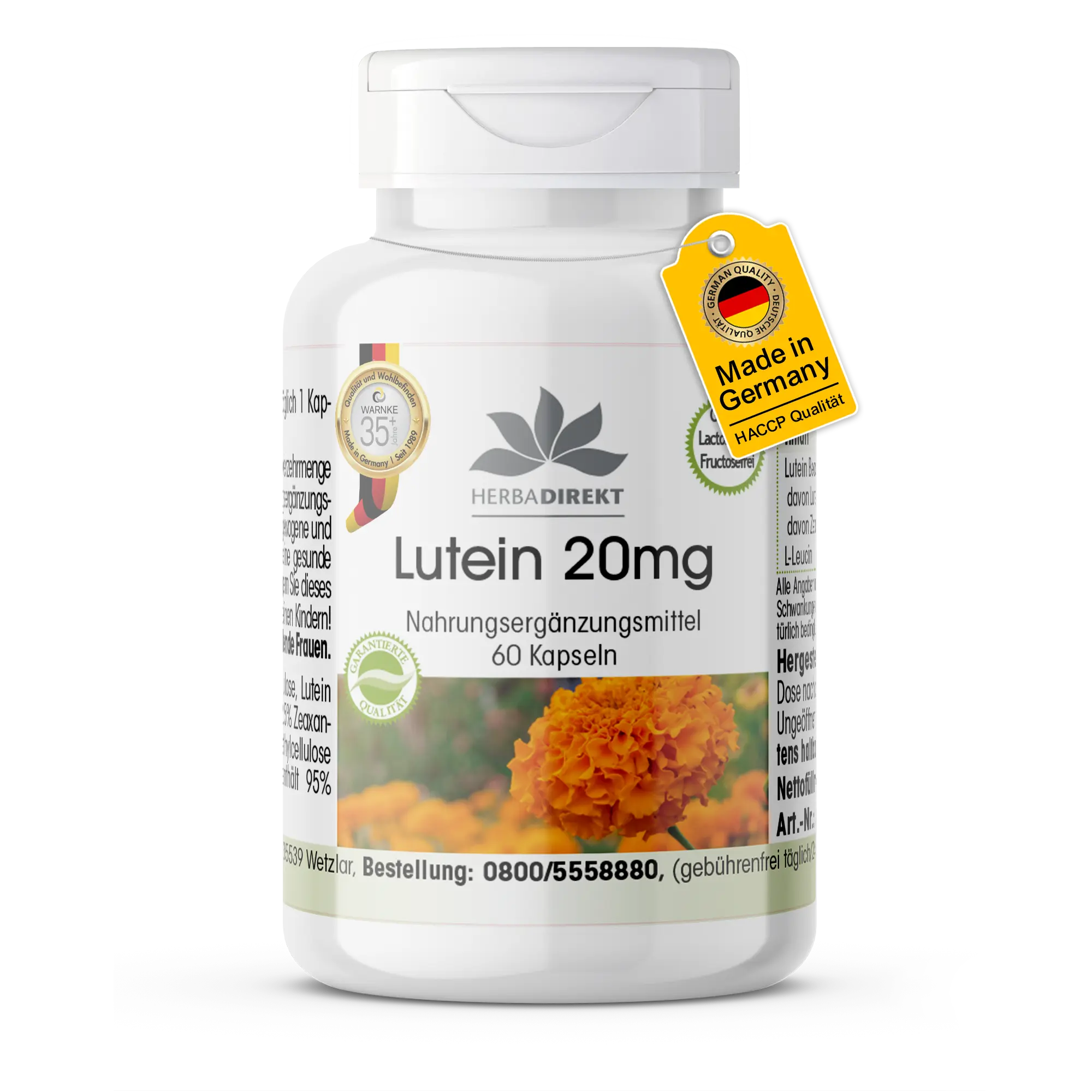 Lutein 20mg microencapsulated