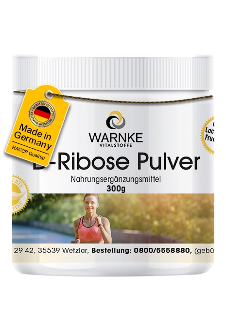 D-Ribose Pulver - 300g - Vegan | Warnke Vitalstoffe D-Ribose Pulver - 300g - Vegan | Warnke Vitalstoffe