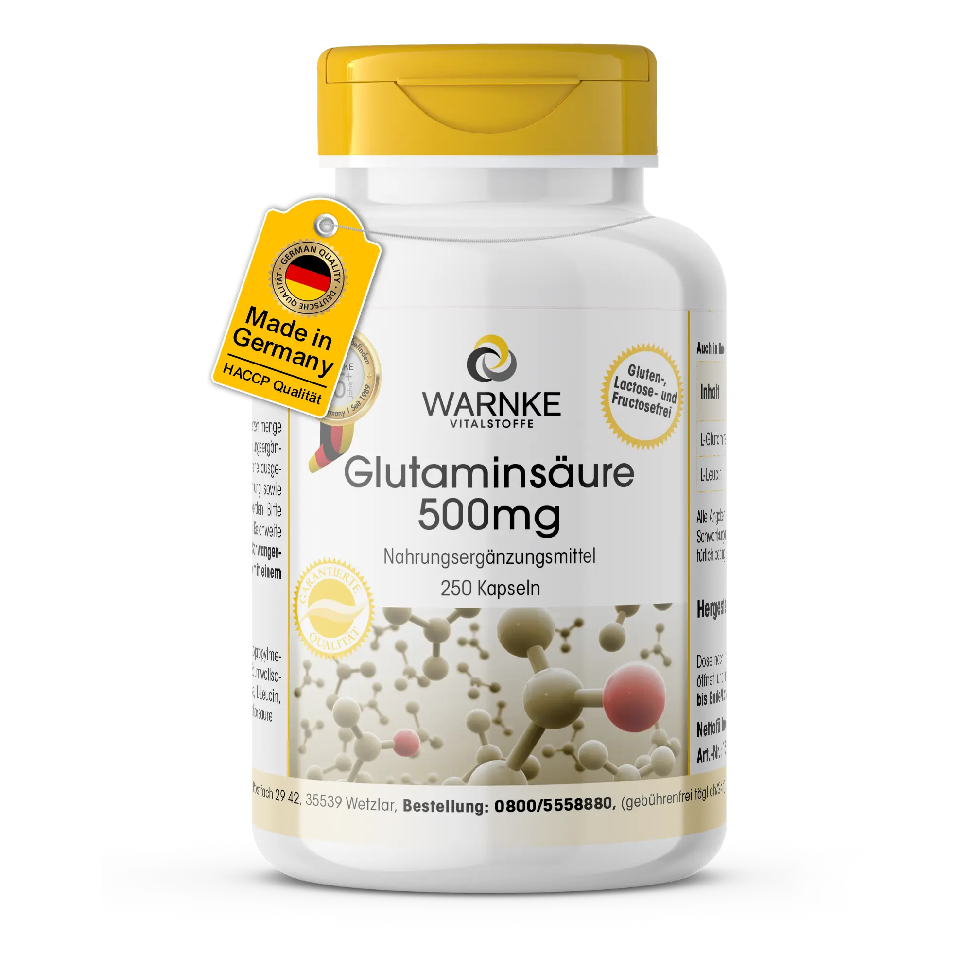 Acide glutamique 500mg