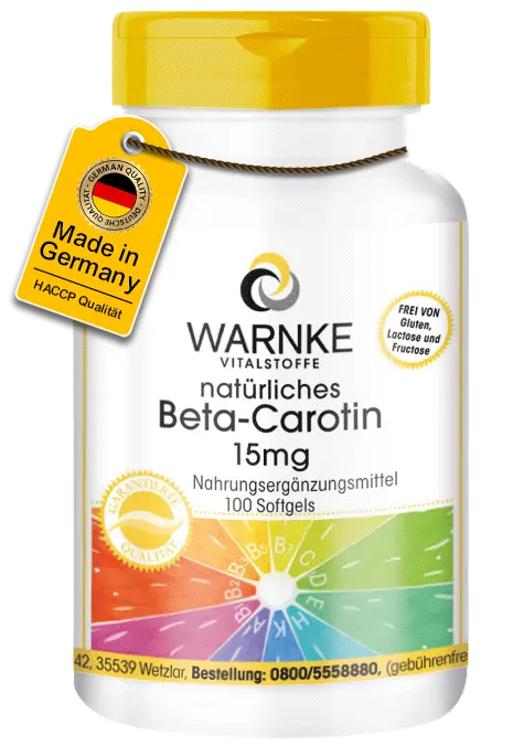 Bêta-carotène forme naturelle 15mg