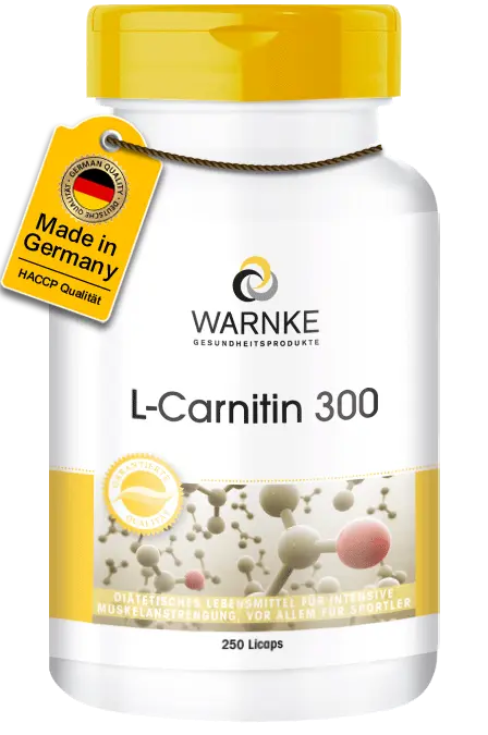 L-Carnitin 300mg - 250 LiCaps - Vegan | Warnke Vitalstoffe L-Carnitin 300mg - 250 LiCaps - Vegan | Warnke Vitalstoffe