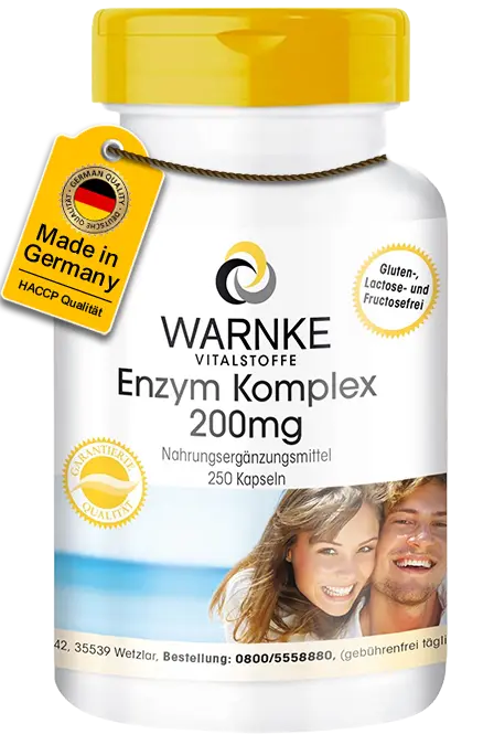 Complexe d'enzymes digestives 200mg Complexe d'enzymes digestives 200mg