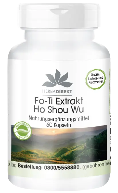 Fo-Ti Extract Ho Shou Wu met BioPerin®