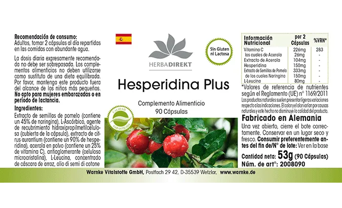 Hesperidin Plus mit Acerola & Naringin - Sale - MHD - 03/25