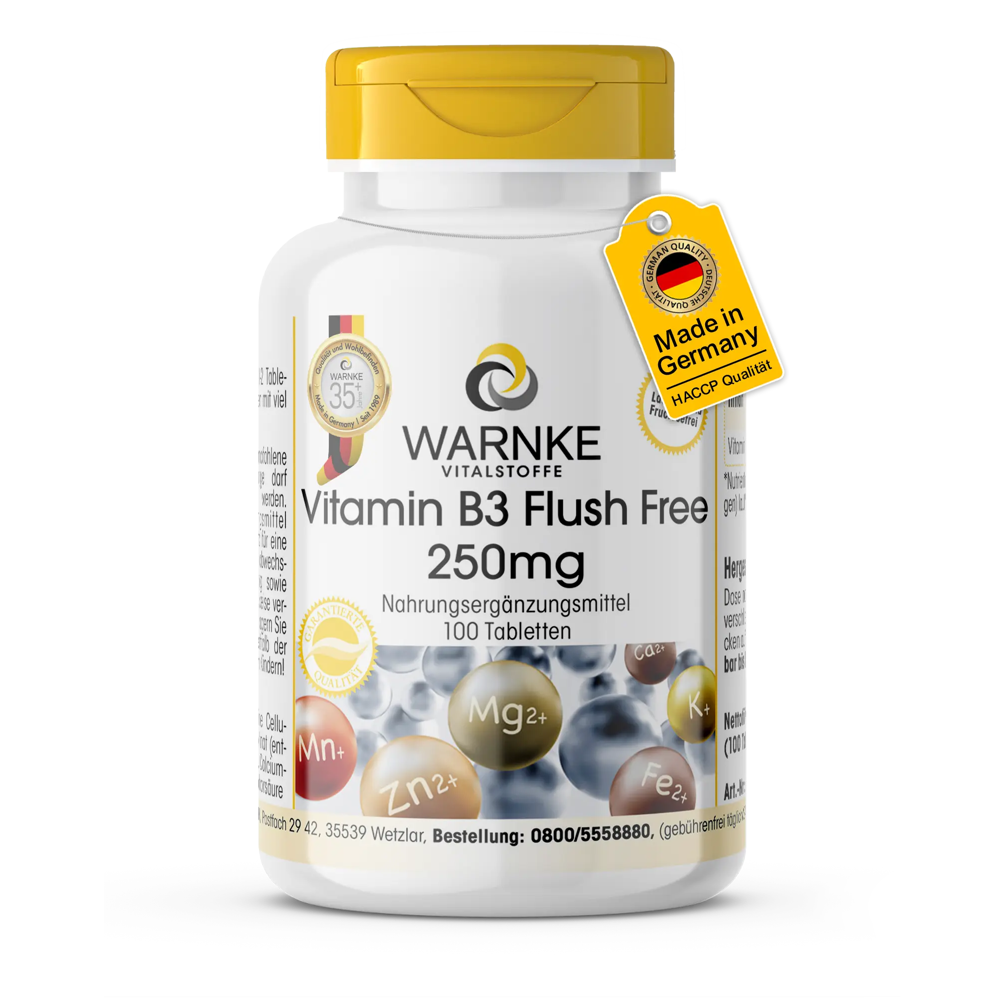Vitamina B3 250mg Flush free