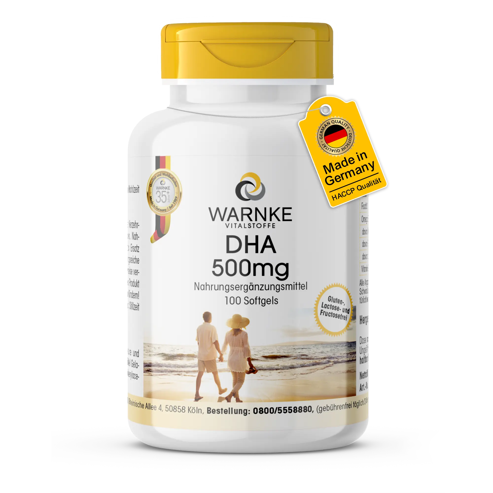 DHA 500 mg - 100 gélules | Warnke Vitalstoffe
