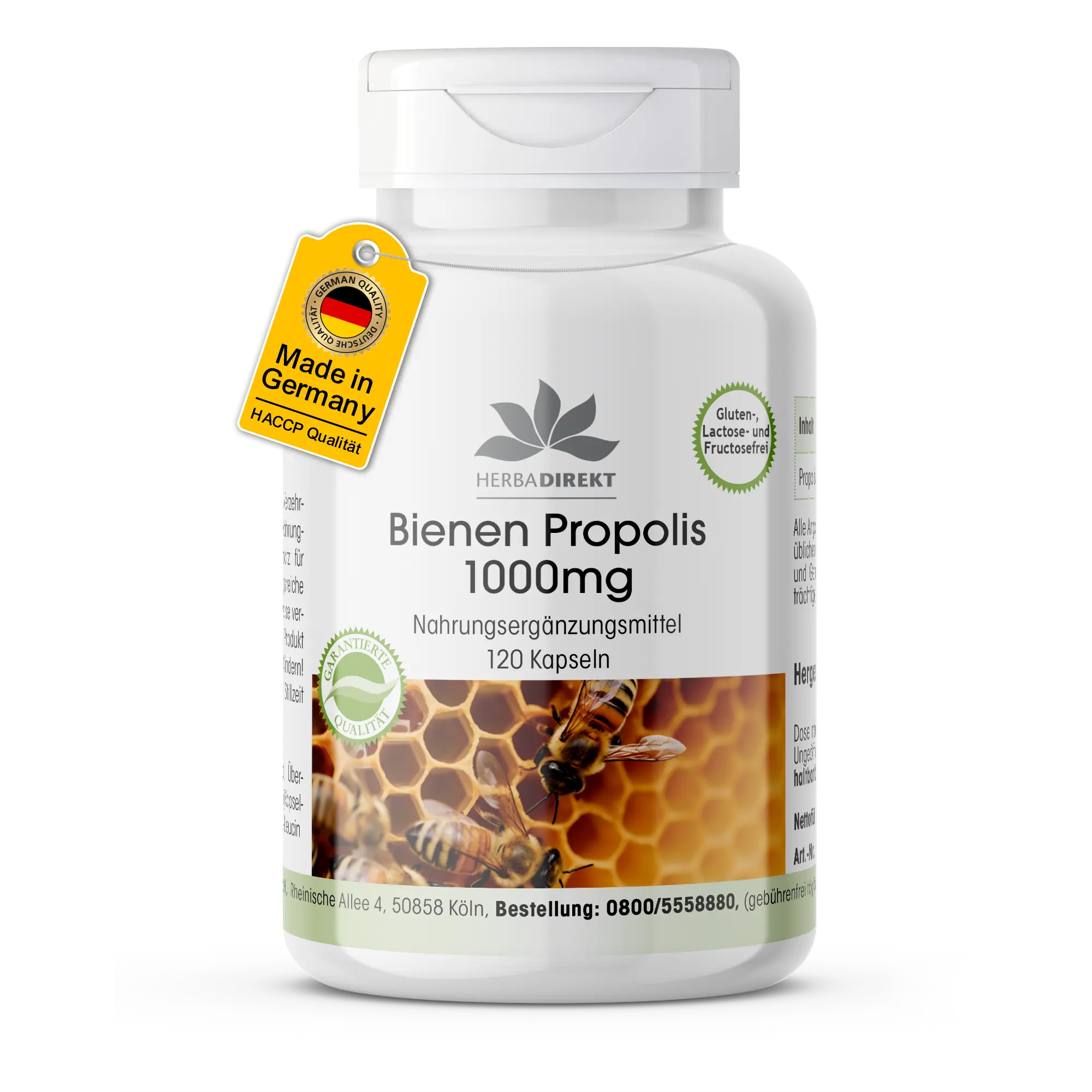 Bienen Propolis 1000mg - 120 Kapseln | Warnke Vitalstoffe