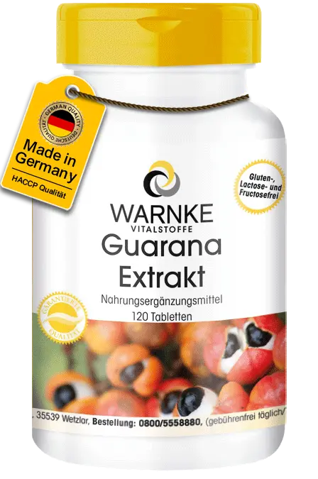 Guarana Extrakt - 120 Tabletten - Hochdosiert & Vegan | Warnke Vitalstoffe Guarana Extrakt - 120 Tabletten - Hochdosiert & Vegan | Warnke Vitalstoffe