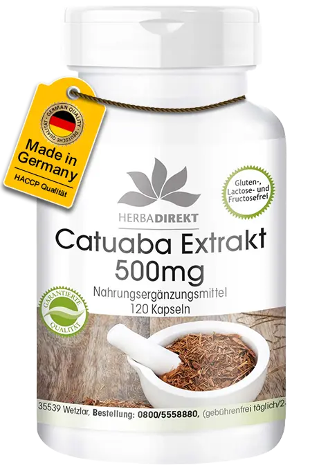 Catuaba Extrakt 500mg - 120 Kapseln - Hochdosiert & Vegan | Warnke Vitalstoffe Catuaba Extrakt 500mg - 120 Kapseln - Hochdosiert & Vegan | Warnke Vitalstoffe