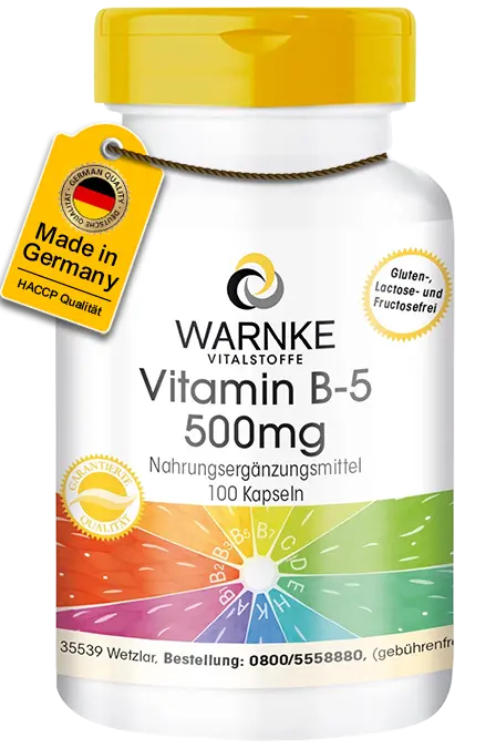 Vitamina B-5 500mg Vitamina B-5 500mg