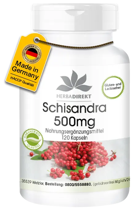 Schisandra 500mg - 120 Kapseln - Hochdosiert & Vegan | Warnke Vitalstoffe Schisandra 500mg - 120 Kapseln - Hochdosiert & Vegan | Warnke Vitalstoffe