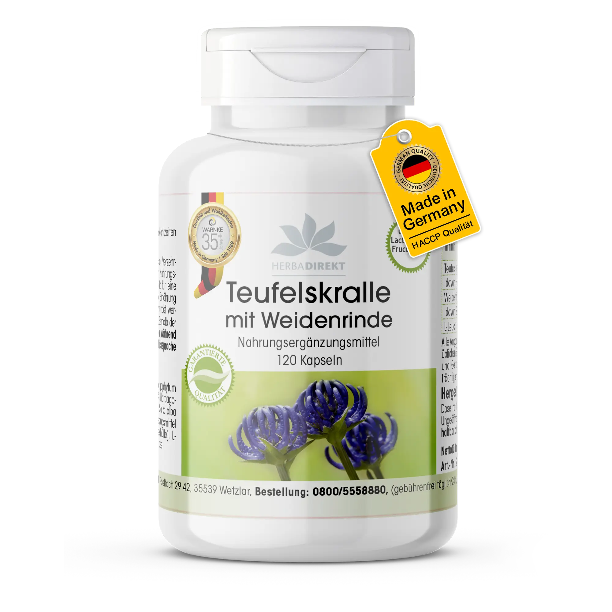 Artiglio del diavolo con corteccia di salice