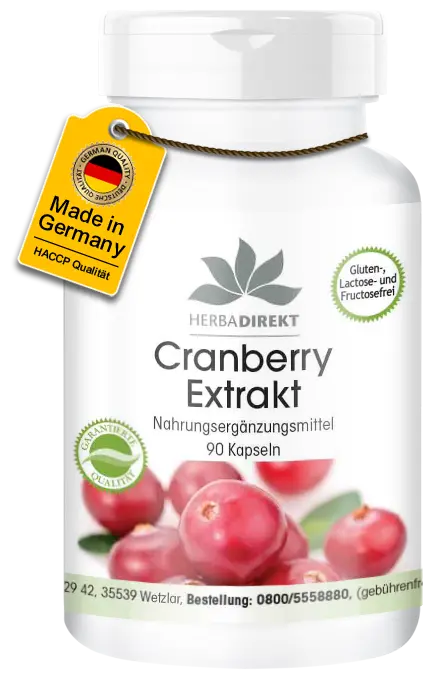 Cranberry 400mg - 90 Kapseln - Hochdosiert & Vegan | Warnke Vitalstoffe Cranberry 400mg - 90 Kapseln - Hochdosiert & Vegan | Warnke Vitalstoffe