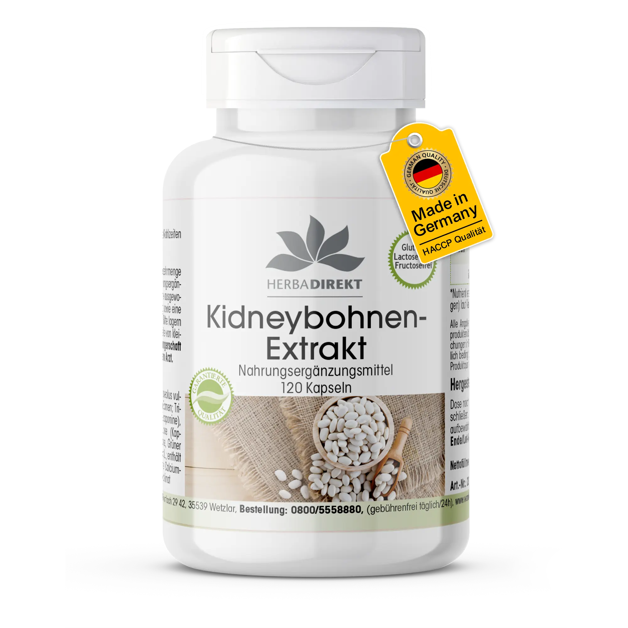 Extrait de haricots rouges avec du chrome, café vert et fenugrec